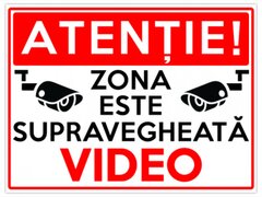 Zona este supravegheata video